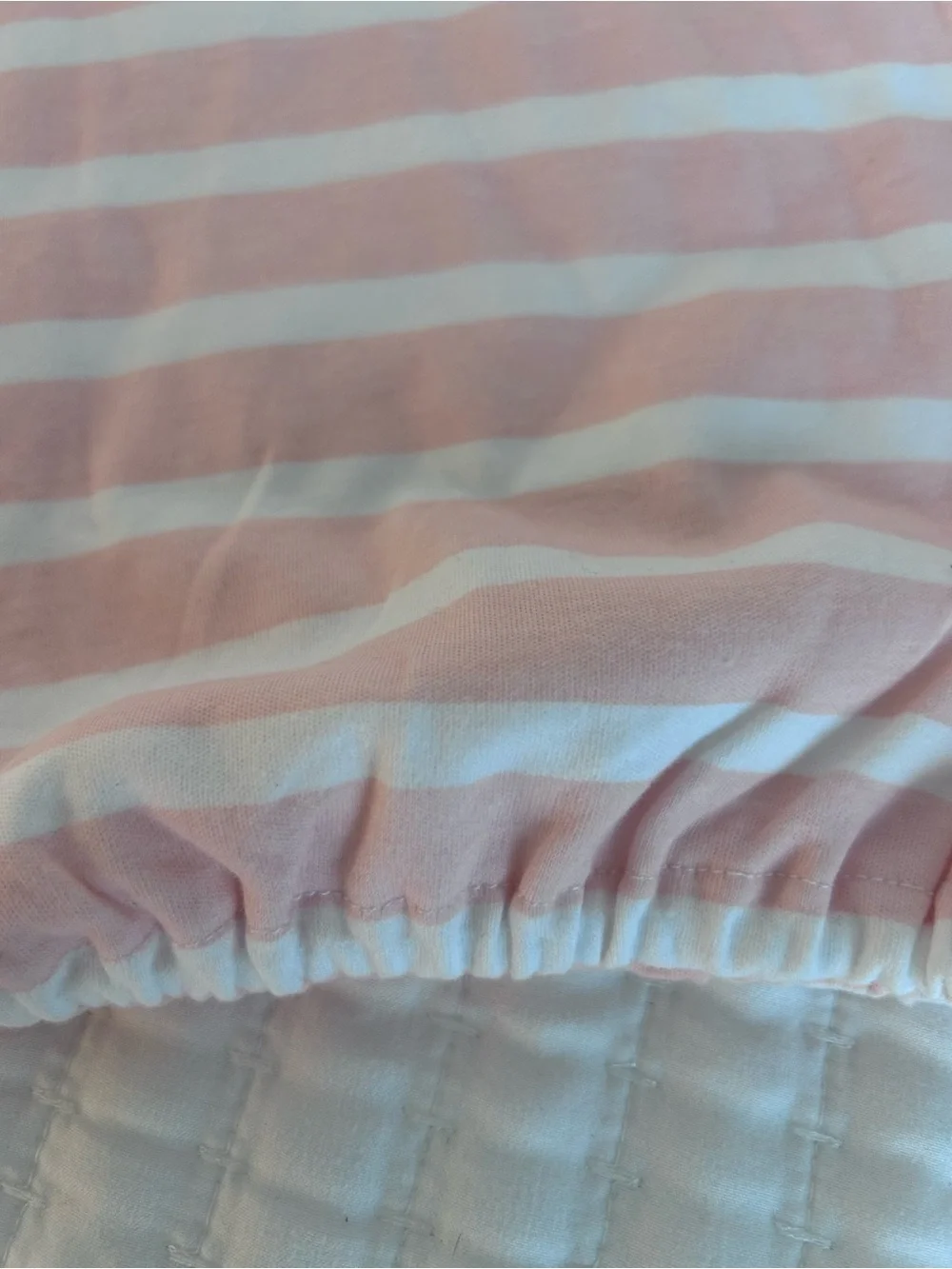Striped Pink and White Sleep Sack for Kids.   Size 6-12M.  NWT